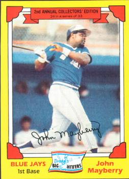 1982 Topps Drake's Big Hitters #24 John Mayberry Front