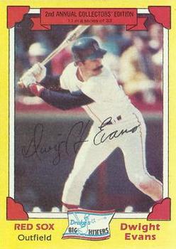 1982 Topps Drake's Big Hitters #11 Dwight Evans Front