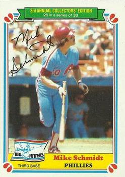 1983 Topps Drake's Big Hitters #25 Mike Schmidt Front
