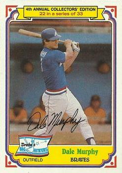 1984 Topps Drake's Big Hitters #22 Dale Murphy Front