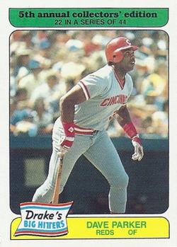 1985 Topps Drake's Big Hitters #22 Dave Parker Front