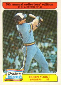 1985 Topps Drake's Big Hitters #33 Robin Yount Front