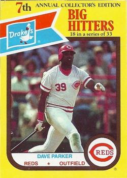 1987 Drake's Big Hitters Super Pitchers #18 Dave Parker Front