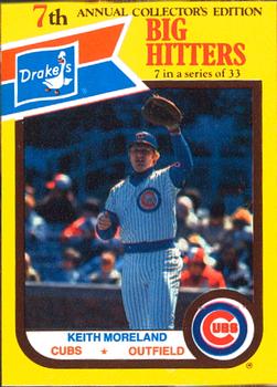 1987 Drake's Big Hitters Super Pitchers #7 Keith Moreland Front