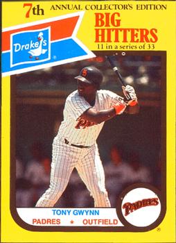 1987 Drake's Big Hitters Super Pitchers #11 Tony Gwynn Front