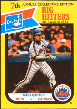 1987 Drake's Big Hitters Super Pitchers #20 Gary Carter Front