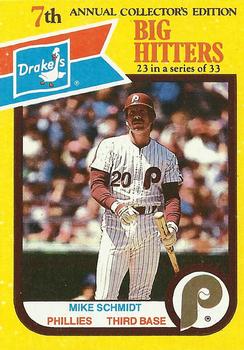 1987 Drake's Big Hitters Super Pitchers #23 Mike Schmidt Front