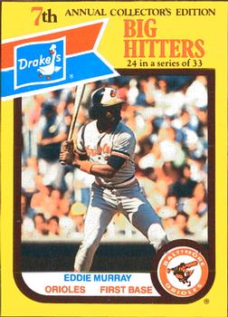 1987 Drake's Big Hitters Super Pitchers #24 Eddie Murray Front