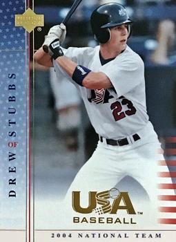 2005 Upper Deck USA Baseball 2004 National Team #USA 33 Drew Stubbs Front