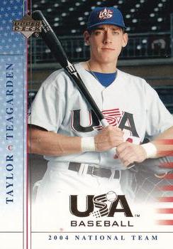 2005 Upper Deck USA Baseball 2004 National Team #USA 46 Taylor Teagarden Front