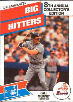 1988 Drake's Big Hitters Super Pitchers #15 Dale Murphy Front