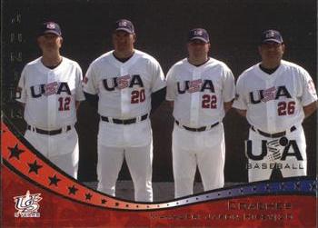 2006-07 USA Baseball Box Set  #49 Junior National Team Coaches (Scott Knight / Jason Hisey / Jon Wente / Victor Solis) Front