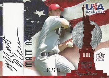 2006-07 USA Baseball Box Set  - Signatures Jersey Black #AJ-25 Matt Newman Front