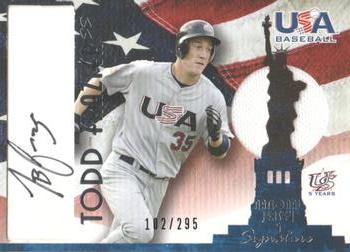 2006-07 USA Baseball Box Set  - Signatures Jersey Black #AJ-19 Todd Frazier Front
