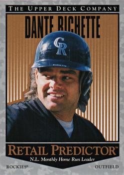 1996 Upper Deck - Predictors: Retail #R31 Dante Bichette Front