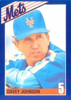 1990 Kahn's New York Mets #NNO Davey Johnson Front