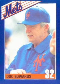 1990 Kahn's New York Mets #NNO Doc Edwards Front