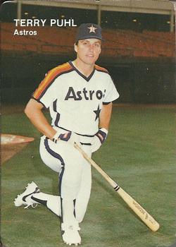 1984 Mother's Cookies Houston Astros #10 Terry Puhl Front