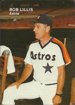 1984 Mother's Cookies Houston Astros #15 Bob Lillis Front