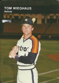 1984 Mother's Cookies Houston Astros #18 Tom Wieghaus Front