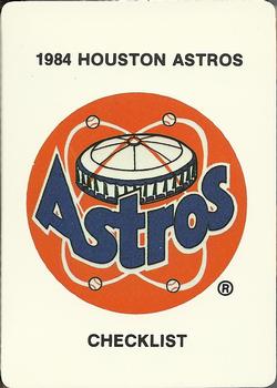 1984 Mother's Cookies Houston Astros #28 Astros Logo Front