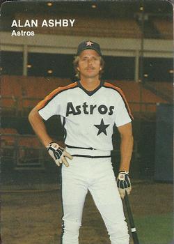 1984 Mother's Cookies Houston Astros #3 Alan Ashby Front