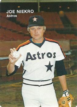 1984 Mother's Cookies Houston Astros #2 Joe Niekro Front
