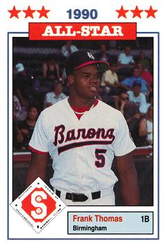 1990 Jennings Southern League All-Stars #11 Frank Thomas Front