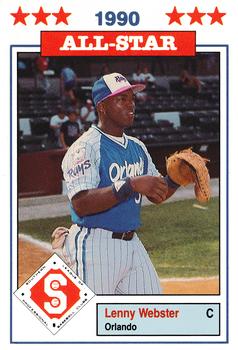 1990 Jennings Southern League All-Stars #12 Lenny Webster Front