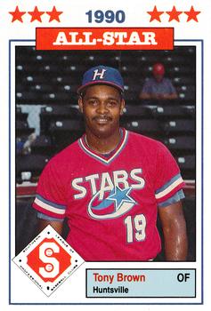 1990 Jennings Southern League All-Stars #1 Tony Brown Front