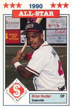 1990 Jennings Southern League All-Stars #31 Brian Hunter Front