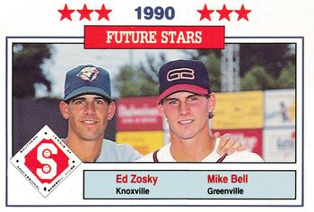 1990 Jennings Southern League All-Stars #47 Eddie Zosky / Mike Bell Front
