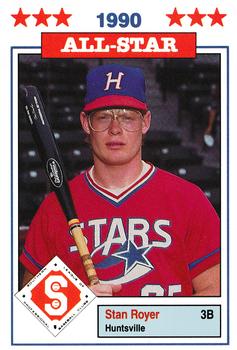 1990 Jennings Southern League All-Stars #8 Stan Royer Front