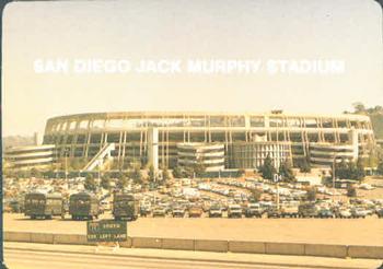 1984 Mother's Cookies San Diego Padres #28 Jack Murphy Stadium Front
