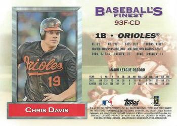 2013 Finest - 1993 Finest #93F-CD Chris Davis Back