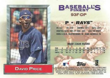 2013 Finest - 1993 Finest #93F-DP David Price Back