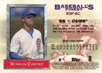 2013 Finest - 1993 Finest #93F-SC Starlin Castro Back