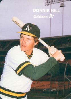 1985 Mother's Cookies Oakland Athletics #12 Donnie Hill Front