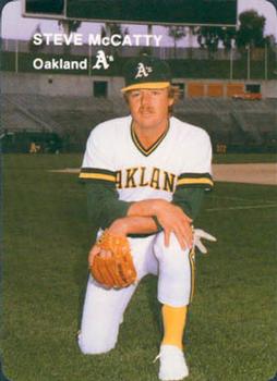1985 Mother's Cookies Oakland Athletics #20 Steve McCatty Front