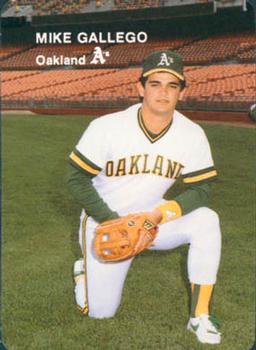 1985 Mother's Cookies Oakland Athletics #24 Mike Gallego Front