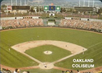 1985 Mother's Cookies Oakland Athletics #28 Oakland Coliseum Front