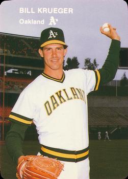 1985 Mother's Cookies Oakland Athletics #21 Bill Krueger Front
