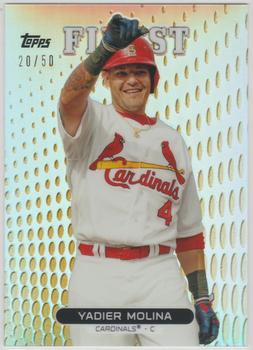2013 Finest - Gold Refractors #19 Yadier Molina Front