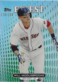 2013 Finest - Green Refractors #29 Will Middlebrooks Front