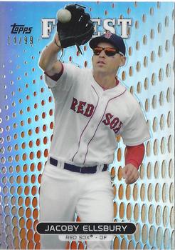 2013 Finest - Orange Refractors #78 Jacoby Ellsbury Front