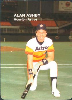 1985 Mother's Cookies Houston Astros #13 Alan Ashby Front