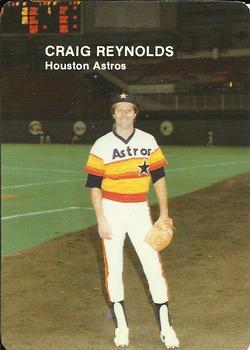 1985 Mother's Cookies Houston Astros #14 Craig Reynolds Front