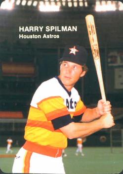 1985 Mother's Cookies Houston Astros #19 Harry Spilman Front