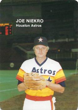 1985 Mother's Cookies Houston Astros #6 Joe Niekro Front