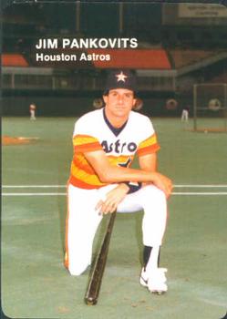1985 Mother's Cookies Houston Astros #25 Jim Pankovits Front